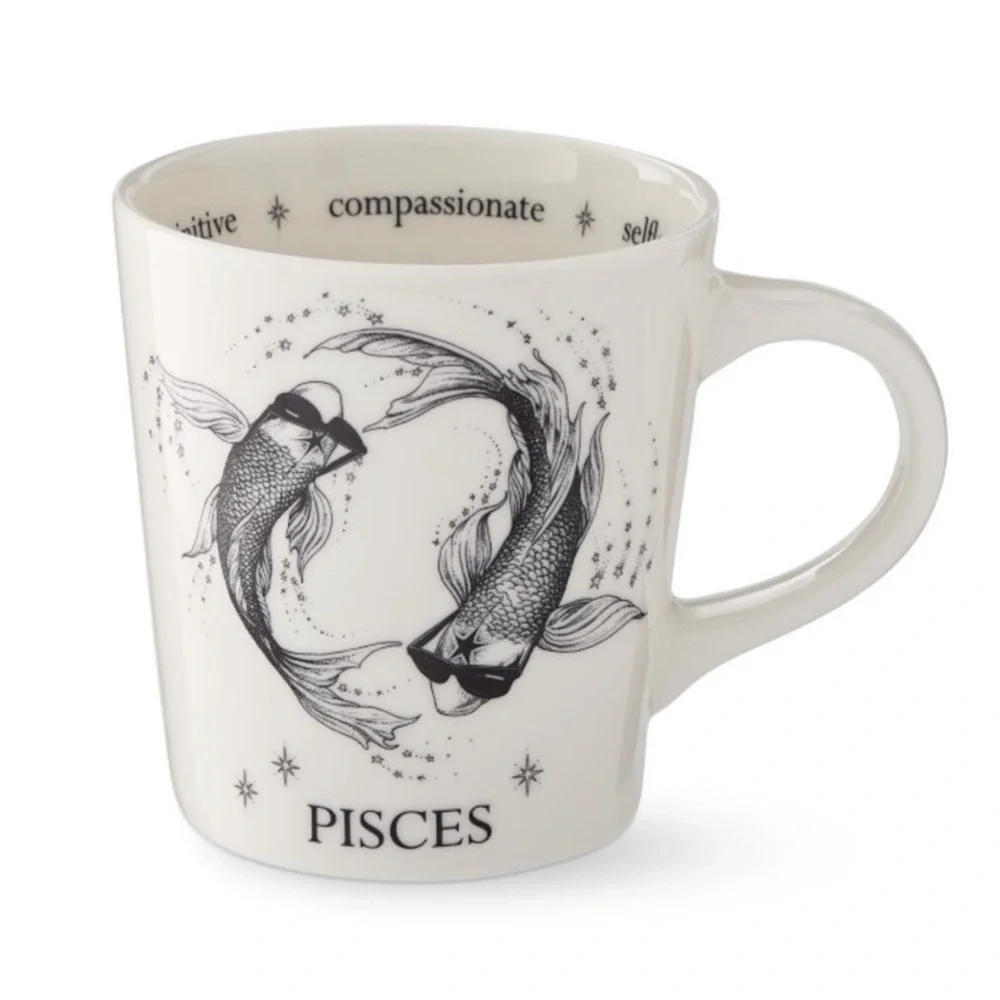 Williams Sonoma Zodiac Pisces Mug in collaboration with Rory Dobner 20 ounce